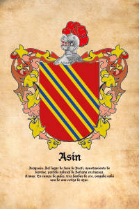 Escudo heráldico del apellido ASIN