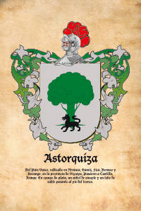 Escudo heráldico del apellido ASTORQUIZA