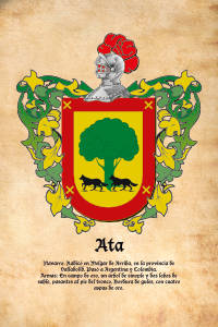 Escudo heráldico del apellido ATA