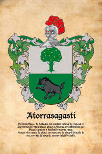 Escudo heráldico del apellido ATORRASAGASTI