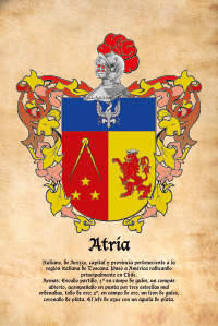 Escudo heráldico del apellido ATRIA