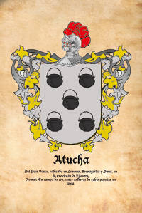 Escudo heráldico del apellido ATUCHA