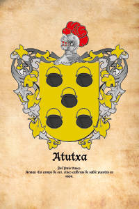 Escudo heráldico del apellido ATUTXA