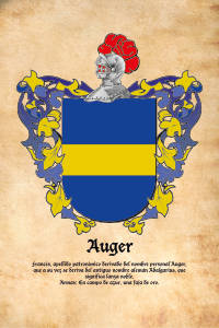 Escudo heráldico del apellido AUGER