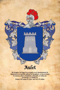 Escudo heráldico del apellido AULET