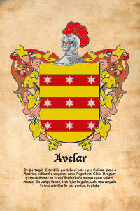Escudo heráldico del apellido AVELAR