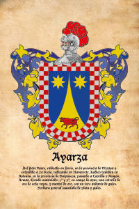 Escudo heráldico del apellido Ayarza