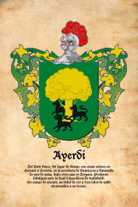 Escudo heráldico del apellido Ayerdi