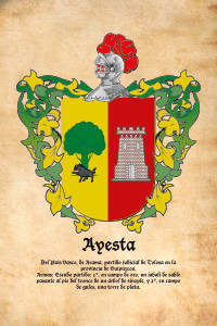 Escudo heráldico del apellido AYESTA