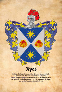 Escudo heráldico del apellido AYOS