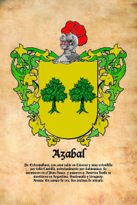 Escudo heráldico del apellido Azabal