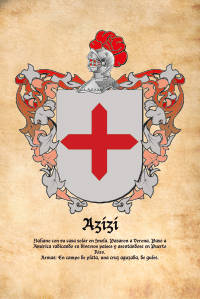 Escudo heráldico del apellido AZIZI