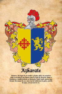 Escudo heráldico del apellido AZKARATE