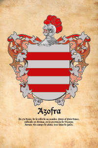 Escudo heráldico del apellido AZOFRA