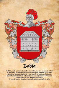 Escudo heráldico del apellido BADIA