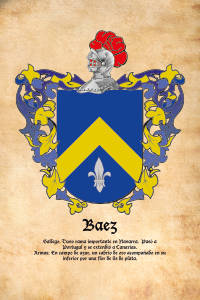 Escudo heráldico del apellido BAEZ