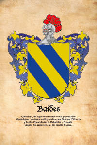 Escudo heráldico del apellido BAIDES