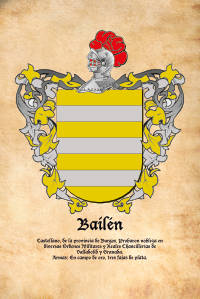 Escudo heráldico del apellido BAILEN