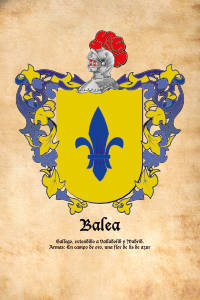 Escudo heráldico del apellido BALEA