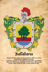 Escudo heráldico del apellido BALLADARES