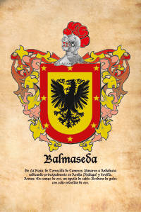 Escudo heráldico del apellido BALMASEDA