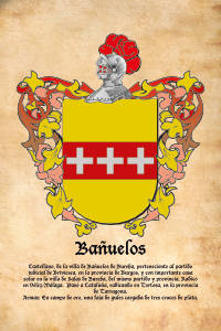 Escudo heráldico del apellido BAÑUELOS