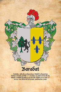 Escudo heráldico del apellido BARADAT
