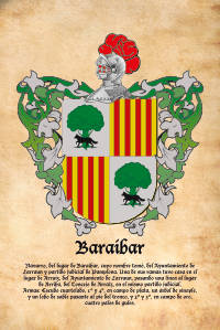 Escudo heráldico del apellido BARAIBAR