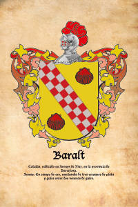 Escudo heráldico del apellido Baralt