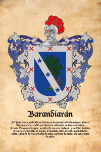 Escudo heráldico del apellido BARANDIARAN