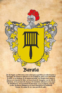 Escudo heráldico del apellido Barata