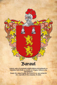 Escudo heráldico del apellido BARAUT