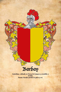 Escudo heráldico del apellido BARBAY