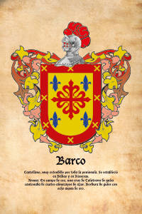 Escudo heráldico del apellido BARCO