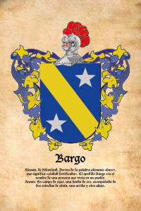 Escudo heráldico del apellido BARGO