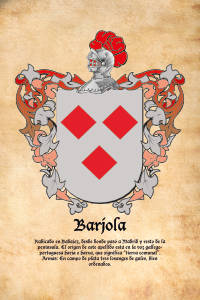 Escudo heráldico del apellido BARJOLA