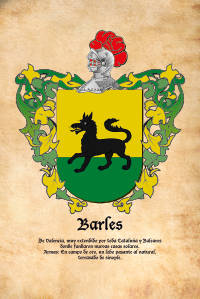 Escudo heráldico del apellido BARLES