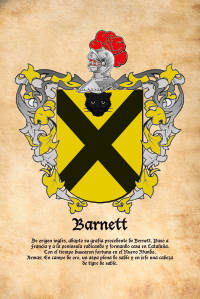 Escudo heráldico del apellido BARNETT