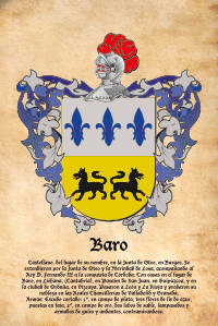 Escudo heráldico del apellido BARO