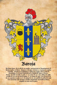 Escudo heráldico del apellido BAROJA