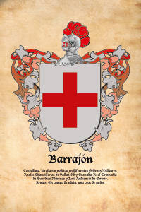 Escudo heráldico del apellido BARRAJON