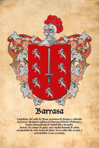 Escudo heráldico del apellido BARRASA