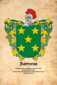 Escudo heráldico del apellido BARRERAS