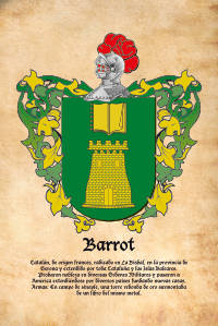 Escudo heráldico del apellido BARROT