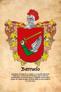Escudo heráldico del apellido BARRUELO