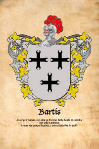 Escudo heráldico del apellido BARTIS