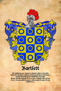 Escudo heráldico del apellido BARTLETT