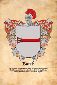 Escudo heráldico del apellido Basch