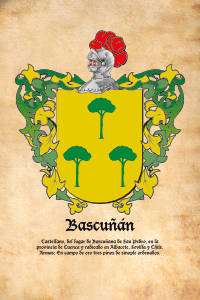Escudo heráldico del apellido BASCUÑAN