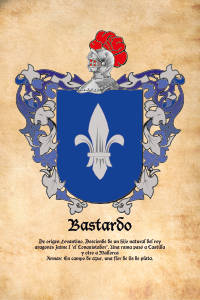 Escudo heráldico del apellido BASTARDO